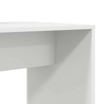 vidaXL Bureau avec étagère Blanc 138.5 x 55 x 143 cm Bois d'ingénierie
