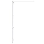 vidaXL Paroi de douche Blanc 90x195 cm Verre ESG transparent