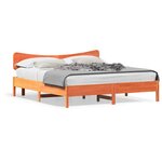 vidaXL Cadre de lit sans matelas cire marron 180x200cm bois pin massif