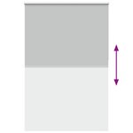 vidaXL Store enrouleur occultant largeur du tissu 141 6 cm polyester