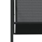 vidaXL Ensemble à manger de jardin 5 Pièces noir textilène