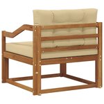 vidaXL Sofa de milieu extérieur Naturel