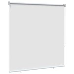vidaXL Store roulant extérieur protection UV Blanc Polyester