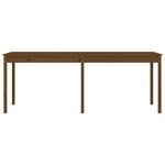 vidaXL Table de jardin marron miel 203 5x100x76 cm bois massif de pin
