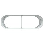 Bac de jardin surélevé vidaXL marron 240x80x81 cm en acier galvanisé