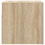 vidaXL Meuble TV mural Chêne sonoma 30 5x30x30 cm