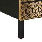 vidaXL Buffet 90x33 5x75 cm bois de manguier brut massif