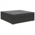 Salon de jardin meuble d'extérieur ensemble de mobilier 10 pièces avec coussins résine tressée noir 02_0015171