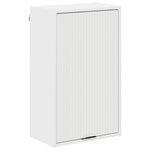 vidaXL Cabinet de salle de bain Montage mural Blanc 39 x 23.5 x 65 cm