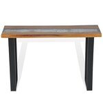 vidaXL Table console Teck 100 x 35 x 75 cm