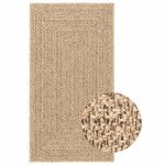 vidaXL Tapis ZIZUR beige 80x150 cm aspect de jute intérieur extérieur