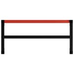 vidaXL Cadre de banc de travail Métal 120x57x79 cm Noir et rouge
