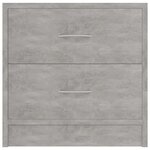 vidaXL Tables de chevet 2 Pièces Gris béton 40x30x40 cm Bois d'ingénierie