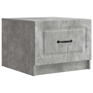 vidaXL Table basse Gris béton 49 x 50 x 37 cm Bois d'ingénierie