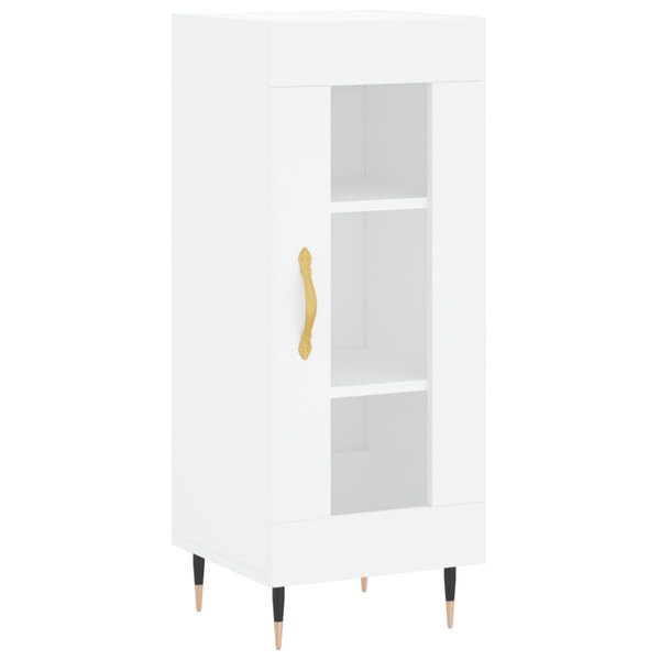 vidaXL Buffet blanc 34 5x34x90 cm bois d'ingénierie