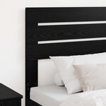 vidaXL Tête de lit Chêne noir 80 cm Bois d'ingénierie