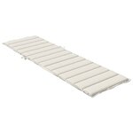 vidaXL Coussin de chaise longue crème mélangé 200x70x4 cm tissu