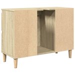 vidaXL Meuble d'évier chêne sonoma 80x33x60 cm bois d'ingénierie