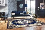 Tapis de salon ORIENT 200 x 290 cm - Bleu