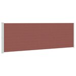 vidaXL Auvent latéral rétractable de patio 200x600 cm Marron