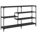 vidaXL Table console noir 160x32x95 cm bois d'ingénierie