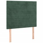 vidaXL Sommier à lattes de lit avec matelas Vert foncé 90x200 cm