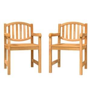 vidaXL Chaises de jardin lot de 2 58x59x88 cm bois de teck solide