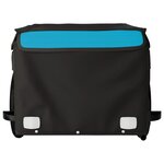vidaXL Remorque de vélo noir et bleu 30 kg fer