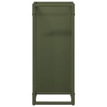 vidaXL Portant de bois chauffage vert olive 25x25x60 cm