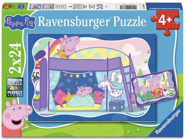 Puzzles Enfants 2x24 pieces - Peppa Pig - Bonne nuit Peppa