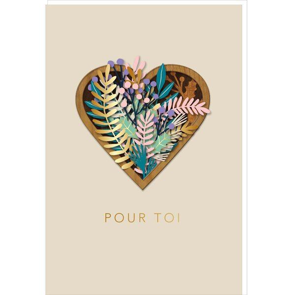 Carte Signature Pour Toi - 11 5 X 17cm - Draeger paris