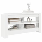 vidaXL MeubleTVd'Angle Blanc brillant 102 x 40 5 x 45 cm