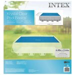Intex Couverture solaire de piscine bleu 476x234 cm polyéthylène