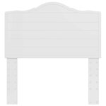 vidaXL Tête de lit Blanc Brillant 100 cm Bois d'ingénierie