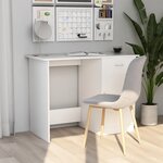 vidaXL Bureau Blanc 100x50x76 cm Bois d'ingénierie