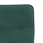 vidaXL Chaises à manger lot de 6 vert foncé velours