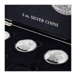Coffret Volterra pour 10 monnaies argent 2 oz Tudor Beasts.