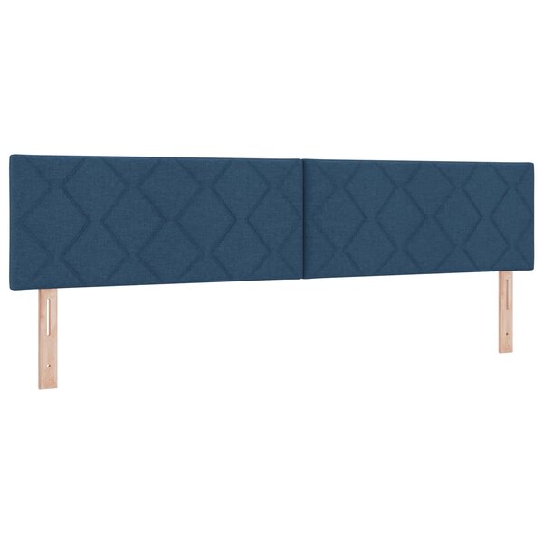 vidaXL Tête de lit LED Bleu 200 cm tissu