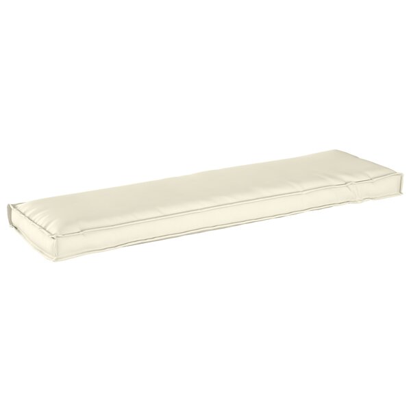 vidaXL Coussin de palette pour banc crème 140x40x8 cm tissu Oxford