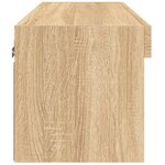 vidaXL Meuble TV avec lumières LED chêne sonoma 60x30x30 cm