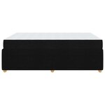 vidaXL Cadre de lit avec matelas avec matelas Noir 140 x 200 cm tissu