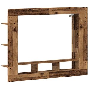 vidaXL Meuble TV Bois ancien 152 x 22 x 113 cm Bois d'ingénierie