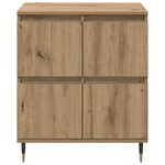 vidaXL Buffets 2 Pièces chêne artisanal 120 x 35 x 70 cm