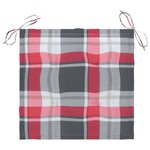 vidaXL Chaises de jardin lot de 2 avec coussins Bois de teck massif