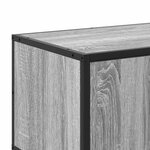 vidaXL Meuble TV sonoma gris 150x35x41 cm bois d'ingénierie et métal