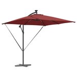 vidaXL Parasol banane à mât déporté Couleur terre cuite