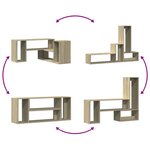 vidaXL Meubles TV 2 Pièces chêne sonoma 100x30x50 cm bois d'ingénierie