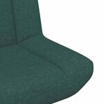 vidaXL Chaise pivotante Vert foncé 63 x 75 x 76 cm tissu