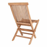 Table de jardin 120 cm + 2 chaises en teck