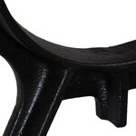 vidaXL Pied de banc 2 Pièces Cadre en O Fonte